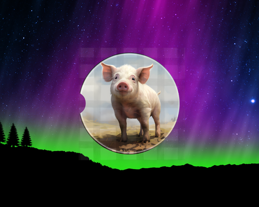 Car Coaster Animal Pig